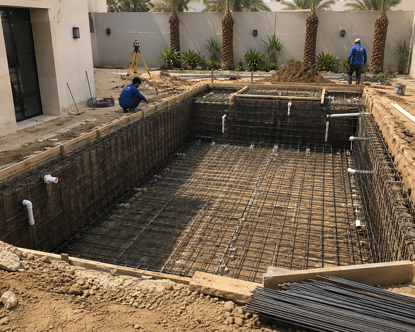 عزل ومقاومة تسريبات المسابح بالرياض - Yamic Pools